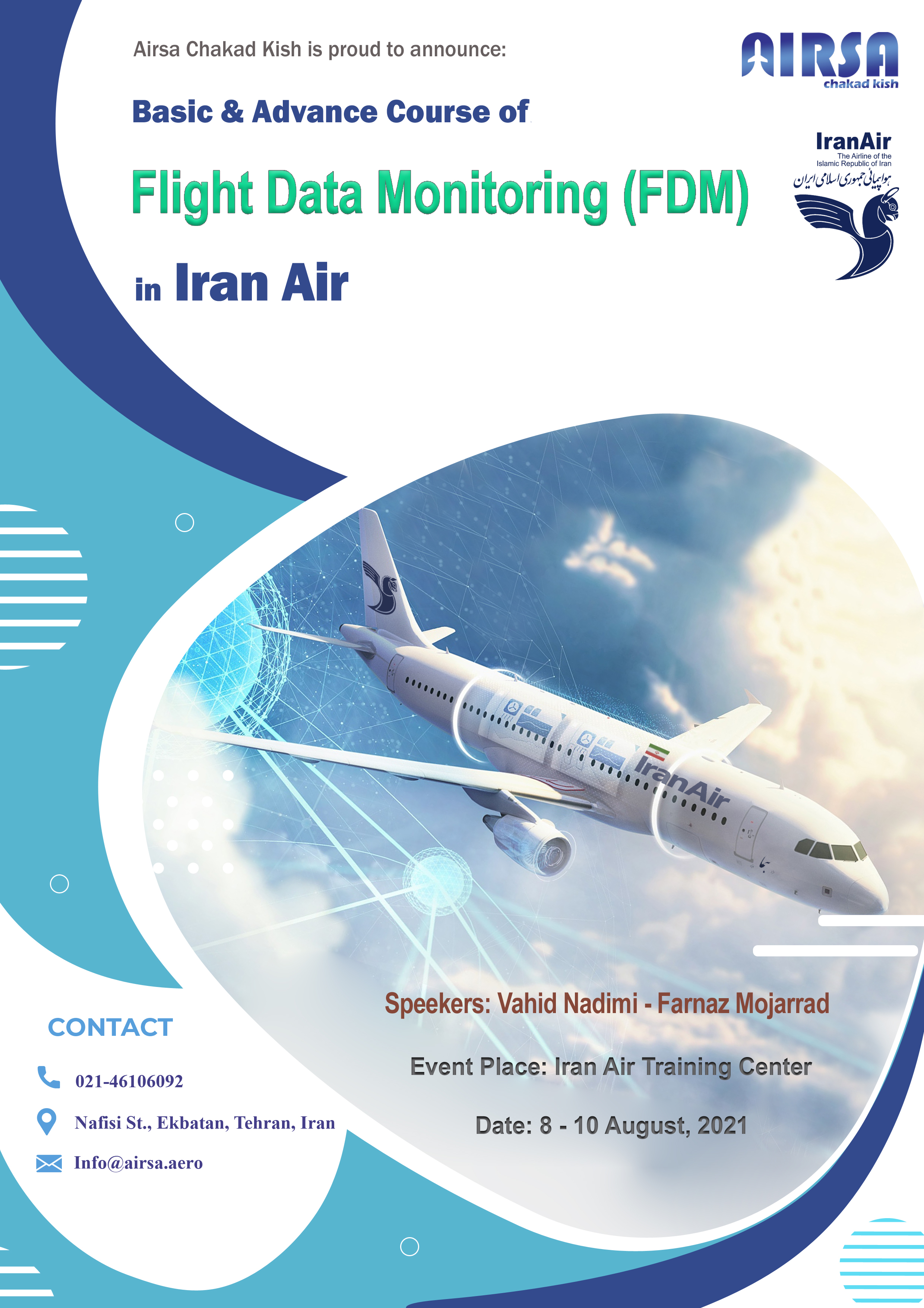 Flight Data Monitoring (FDM) training course for Iran Air